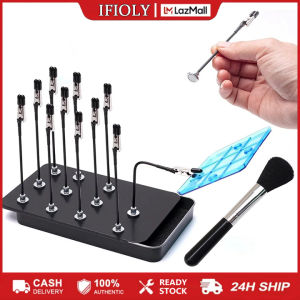 Model Painting Stand Base 12PCS Magnetic Flexible Alligator Clip Sticks Kit with Brush for Model Paint Base Airbrush Spray Tool
