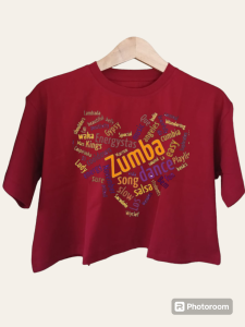 kaos zumba highslit oversize baju zumbacrop top oversize katun combad 24s
