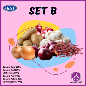 [MURAH] (Bawang King) [SET] Bawang Besar / Kecil / Putih / Merah / Holland / Ubi Kentang / Cili Kering Pedas / Tak Pedas