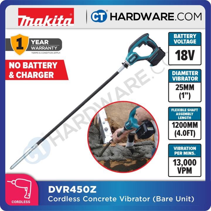 MAKITA DVR450Z CORDLESS CONCRETE VIBRATOR 18V LXT WITHOUT BATTERY