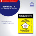 Streampeak TiltWatch Monitor XTR Indicator Label for Shipping damage prevention and Impact Detection. 