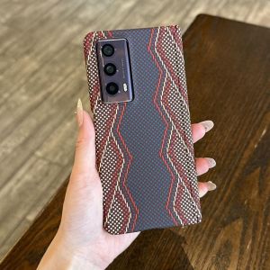 Sang trọng bìa cứng cho Honor ma thuật V2 trường hợp nhựa sợi Carbon bản lề đôi bảo vệ