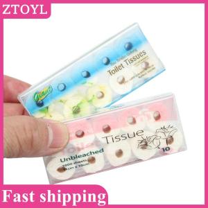 ZTOYL💝 1 12 Dollhouse Mini Paper Towel Roll Model Dollhouse Toilet Tissue Decoration Dolls House Bathroom Decor Accessories