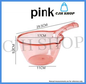 CJH SHOP Water Dipper Clear Tabo Aesthetic Transparent Scooper Bathroom Toilet Dip Buckets Water Scoop