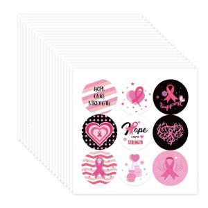 Pink Ribbon Sticker Support Group Sticker Breasts Cancer Awareness Sticker Charity Fundraising Sticker