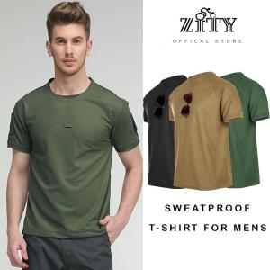 ZITY Mens Tactical Polo Shirt Quick Dry Combat Shirt Military Grade Moisture Wicking Stand Collar Training Tee