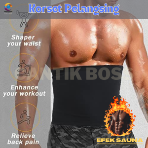 KORSET PELANGSING HOT SHAPER SLIM WAIST CORSET PENGECIL PELANGSING PEMBAKAR LEMAK PERUT PRIA WANITA