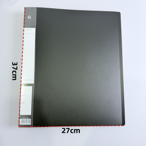 3 Ring Long Flexible Loose Leaf Binder Round Binde Waterproof PP Cover Page Separator 27x37CM