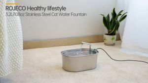 Rojeco 3.2L Stainless Steel Cat Dog Drinking Fountain: A Comprehensive Guide