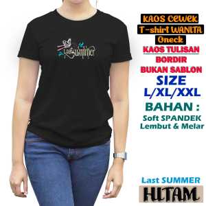 atasan Wanita kaos oblong bordir t shirt