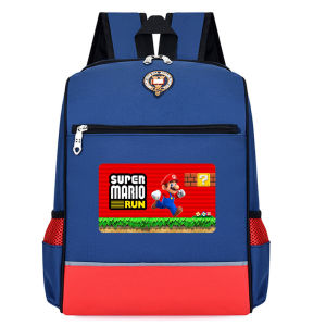 Cute Super Mario backpack Thickened and wear-resistant schoolbag Classic cartoon colored childrens bag
