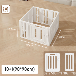 Beige คอกกั้นเด็ก คอกกั้น คอกสัตว์เลี้ยง คอกพับได้ ชั้นเก็บของ ขนาดต่างๆ ประกบกันตามต้องการ