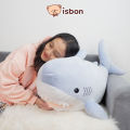 ISTANA BONEKA Hiu Sharky Penghangat Tangan Mainan Bantal Anak Kado Ulang Tahun Cowok Cewek Ocean Non Alergi Halus Lembut. 