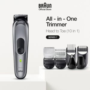 Braun AIO 7540 10-in-1 Multi Grooming Trimmer for Men with Hair Clipper Beard Styler Beard Trimmer & Nose Trimmer Gillette Pro Glide 5