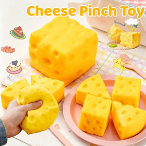 Cheese Squishy Toys Slow Rebound Stress Relief Toys Cheese Stress Balls Sensory Toys for Children