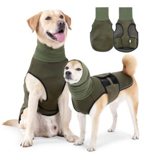 FANHAAE Anxiety Relief Dog Calming Hoodie Reflective Noise-proof Pet Earmuff  Noise Protection Dog Vest Jacket Small Large Dog