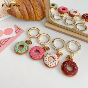 KISSCASE Cute Cartoon Donut For Apple Airtag Case Dog Collar GPS Finder Protective Case Silicone For Apple Air Tag Tracker Protect Cover