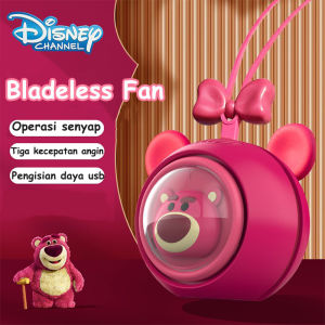 Angin Leher Bladeless Fan Lotso Neck Kipas Leher Mini Kipas Angin Portable Leher Capsule Mini lucu Neck Fan Bladeless 3D kipas angin mini anak-anak Kipas leher gantung