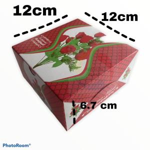 DUS SNACK/KOTAK SNACK SUNATAN HAJATAN MOTIF BUNGA TERSEDIA UKURAN 12X12 12X14 12X16 CM TERMURAH