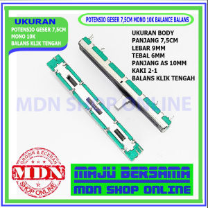 Potensio Geser Mixer Mono B103 10K 75cm Balans klik tengah