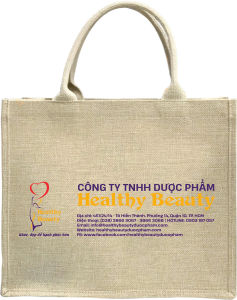 [HB Gift] 01 Túi vải đay linen Healthy Beauty 40x35cm thiết kế thanh lịch chắc chắn
