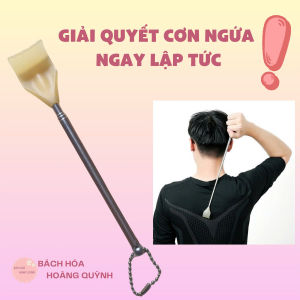 Set 2 cây gãi lưng inox tay kéo dài bàn tay nhựa gậy gãi lưng nhỏ gọn