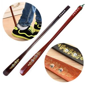 PENGA Useful 55cm/21.5 Wooden Home Tools Flexible Shoe Horns Long Handle Professional