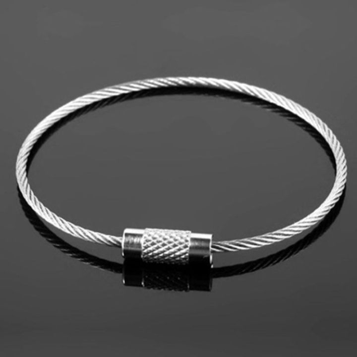 Stainless Steel Wire Keychains Inches Aircraft Cable