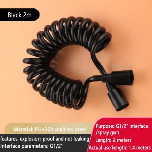 MEIDOO High Quality PU Bidet Spring Shower Hose Various Sizes