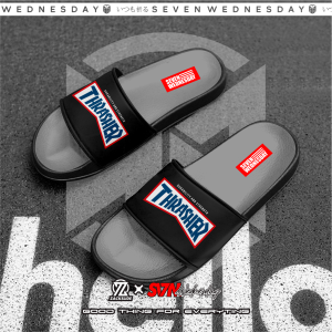 BRZ-new trshr slip-on slippers slides on distro for children 26-35 for adults 36-43