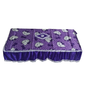 Taplak Alas Meja Tamu Motif List Hellokitty Warna Ungu