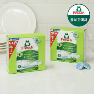 Frosch New Dishwasher Detergent Green Lemon Mini 50 pieces 2 packs