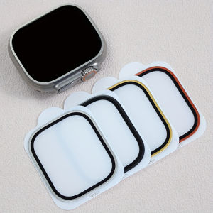 2PCS HD Metal Tempered Glass For Apple Watch Ultra 2-3 49mm Screen Protector Anti-Scratch Bumper Full Film for IWatch Ultra 49mm