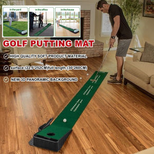 30*260cm Golf Carpet Golf Mat Practice Putting Mat Carpet Indoor & Outdoor Practice Anti-Slip