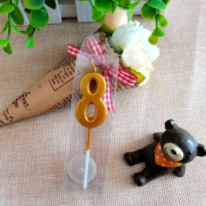 🔥Moheted👍0-9 Gold Number Candle for Birthday Candle Birthday Cake Topper Birthday Cake Decoration