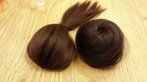 [ hàng hót ] tóc giả nữ mái phồng chân tóc độn phồng mái làm phồng chân tóc ( loại bấm dập xù )