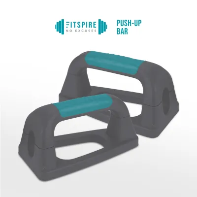 FITSPIRE Push up Bar Set of 2 Push up Stand Chest Press Exercise Fitness Strength Training Workout Equipment