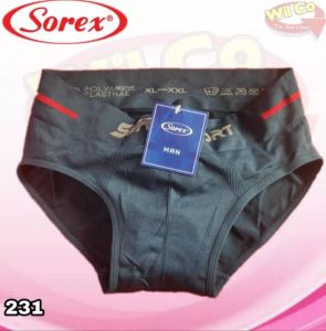 COD - 2 Pcs Celana Dalam Pria Sorex  model segi tiga Tanpa Jahitan / Sorex Men Seamless( 1 Box Isi 2 Pcs)