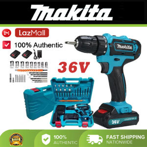 MAKITA 36V Cordless Electric Drill Impact Hammer Impact 2x Battery Cordless Screwdriver Power