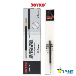 (1PAK ISI 12PCS)JOYKO REFILL BALLPOINT GP 267 Q GEL BLACK