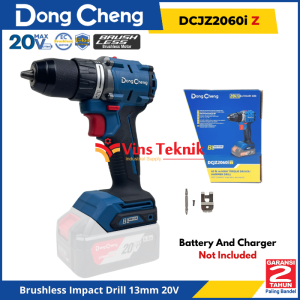 DongCheng DCJZ2060i Z Mesin Bor Baterai Cordless Brushless Impact Drill 20V DCJZ2060iZ