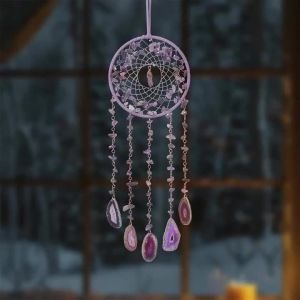 xpkQ Crystal Life Tree Wind Chime Art Creative Sun Catcher Trinkets Aesthetic Miniature Dream Catcher Ornaments Home Wall Decorations 3M8Q4