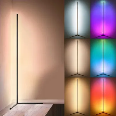[FREE GIFT] 152CM Smart RGBIC Corner Floor Lamp - 16M Colors App Control & Music Sync LED Light for Living Room