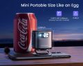 Mini Projector with Android TV, DLP and Rechargeable Battery, WiMiUS Pico Pocket Portable Projector with WiFi Bluetooth, 360°Speaker, 1080P Support, Wireless Smart Outdoor Projector for Phone/HDMI/USB. 