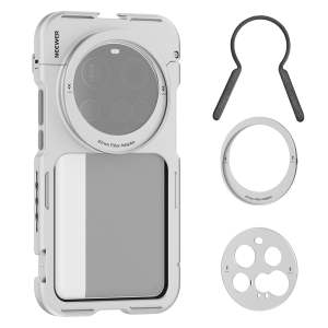 NEEWER Phone Cage Kit for Xiaomi 15 Ultra with 17mm Lens Plate and 67mm Filter Adapter Video Cage PA091