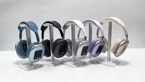 MAX600 Model New Wireless Active Noise Cancelling Headphones Hybrid Wireless Headphone With Touch Control LED Screen 2025 Hot