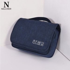 NALLCHEER กระเป๋าเครื่องสำอาง กระเป๋าใส่เครื่องสำอาง กระเป๋าใส่เครื่องสำอางค์ กระเป๋าจัดระเบียบ กระเป๋าเดินทาง กระเป๋าใส่อุปกรณ์อาบน้ำ ความจุใหญ่ พกพาสะดวก น้ำหนักเบา