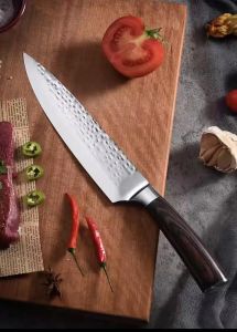 มีดเชฟญี่ มีดหั่นJ6 มีดทำครัว มีดสแตนเลส มีดแร่เนื้อคมๆ