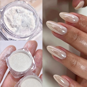Phấn ánh sáng trăng moon cho móng - Phấn cực quang ma kính lấp lánh tự nhiên Bột nhũ ngọc trai siêu bắt sáng