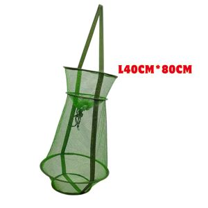 Portable Mesh Cage Foldable3-Layers or 2-Layers Nylon fishing net fish and shrimp net cage Cast mesh